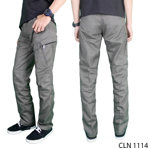 Celana Cargo Tactical Twill Kanebo Abu – CLN 1114