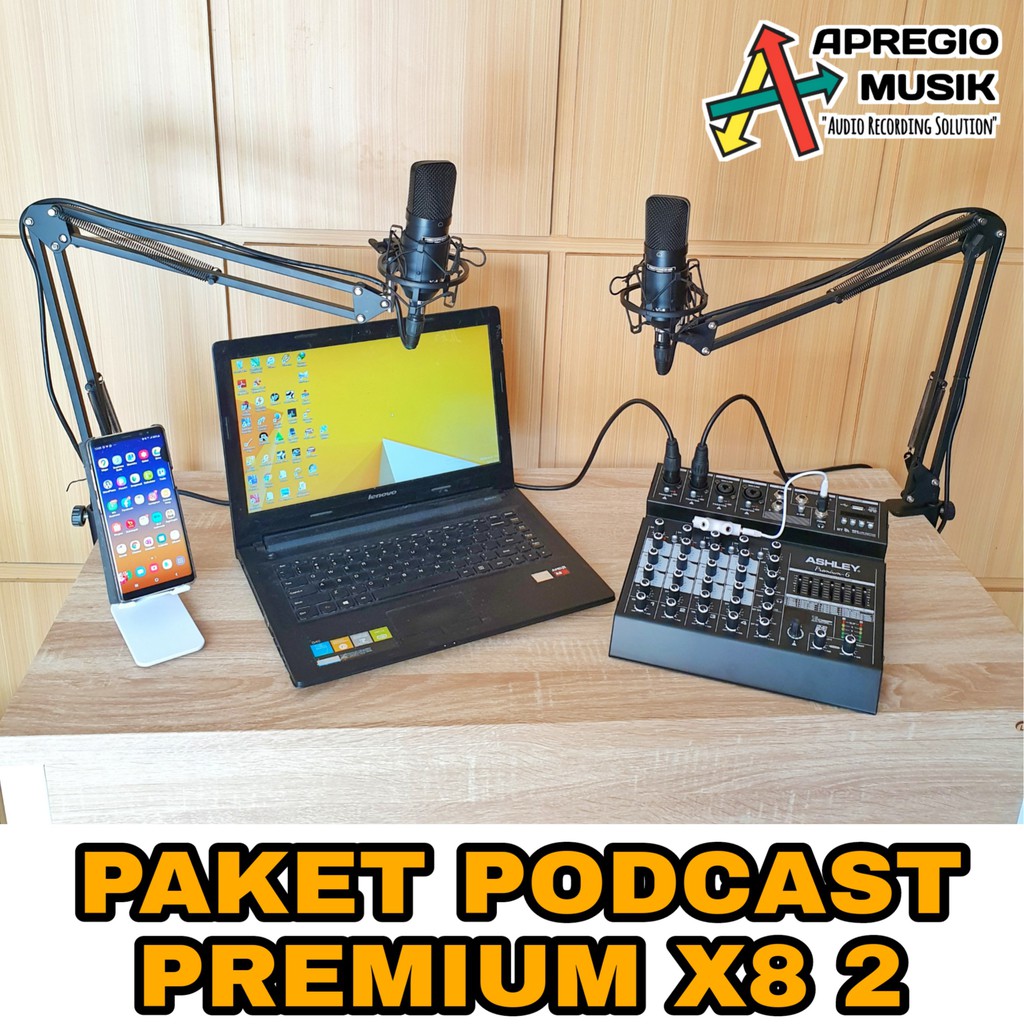 Paket Podcast 2 orang murah Ashley Premum 6 USB X8