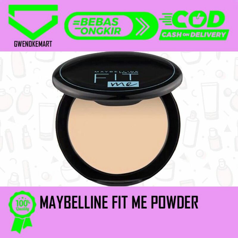 MAYBELLINE FIT ME POWDER 12H OIL CONTROL SPF 28 PA+++ BEDAK PADAT BEBAS MINYAK HINGGA 12 JAM