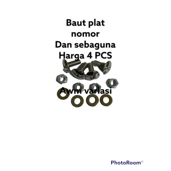 BAUT PLAT NOMOR / BAUT COVER PLAT NOMOR 1 set ( 4 pcs )