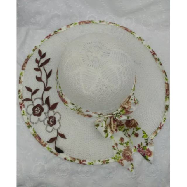 Topi Rajut Cantik - Topi Haji Umroh - Topi Wanita - Perlengkapan Haji dan Umroh