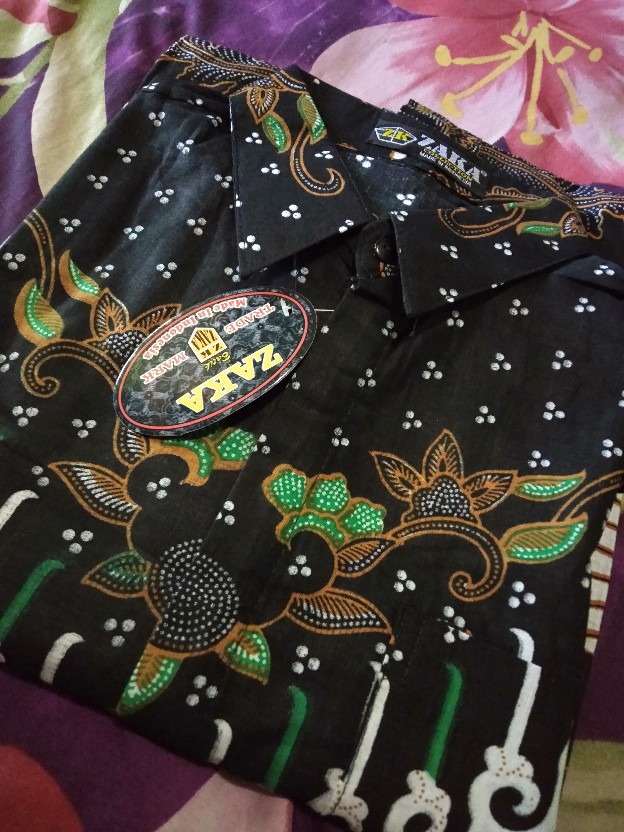 Bswart Batik Hrb026 Kenongo Hem Pendek Padi Pekalongan M L Xl Batik Pria Murah Modern Grosir