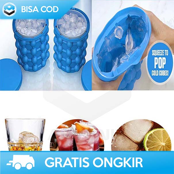 CETAKAN ES BATU BULAT SILLICONE MOLD 3D ICE GENIE C01 MURAH ORIGINAL