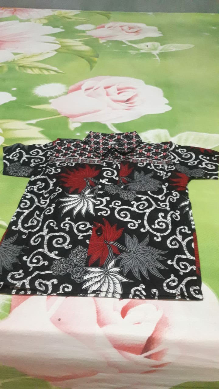 Couple Batik Ayah Ibu Anak Motif Kembang Langit Kids Fashion Terlengkap