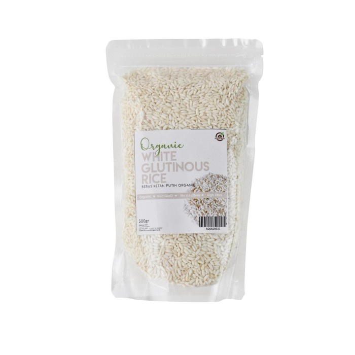 

978qW House Of Organix Organic White Glutinous Rice/Beras Ketan Putih 500 Gr W5Q0112