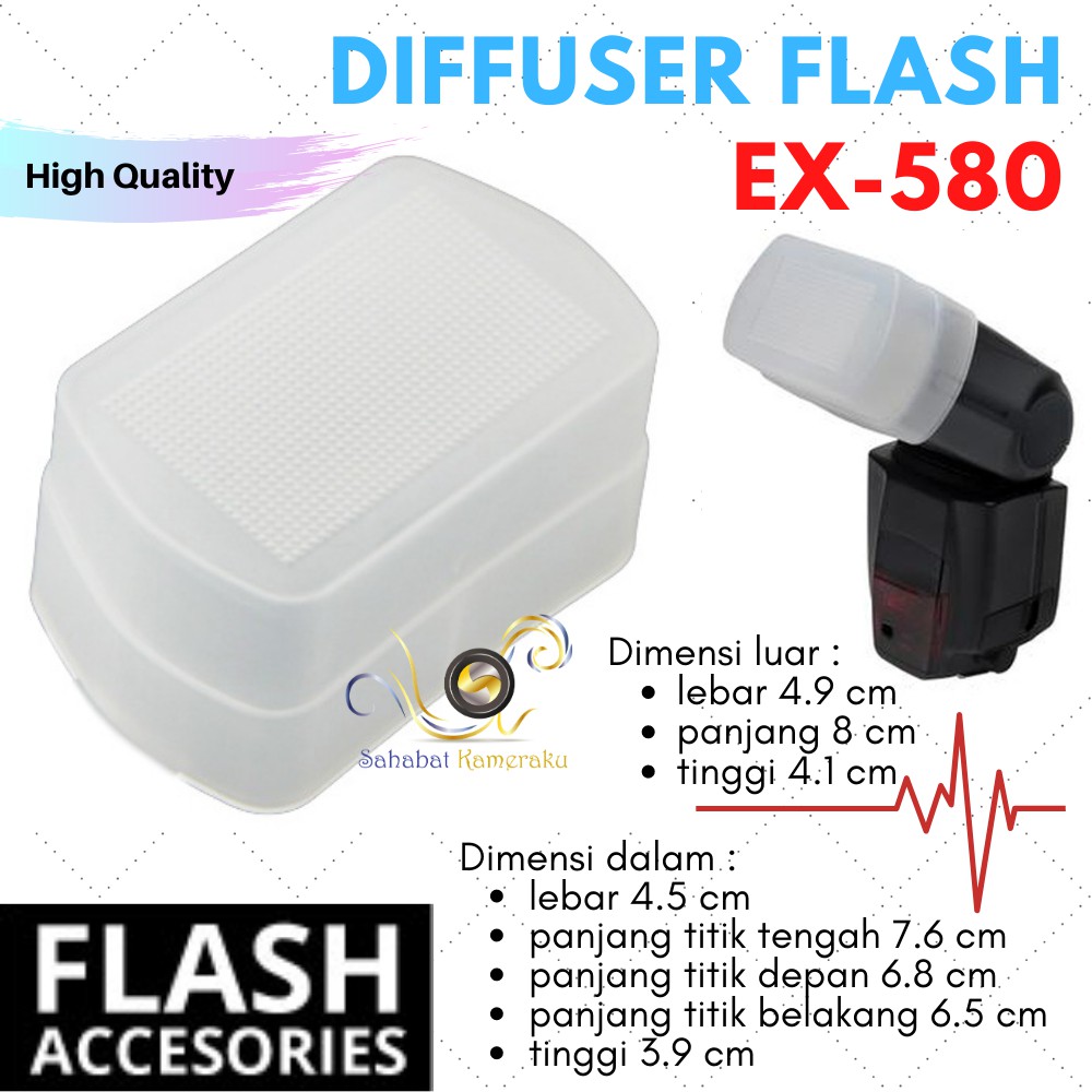 Omni Camera Flash Bounce Diffuser Speedlite External Godox TT520 TT520II TT600 TT560 TT560II V850 V8