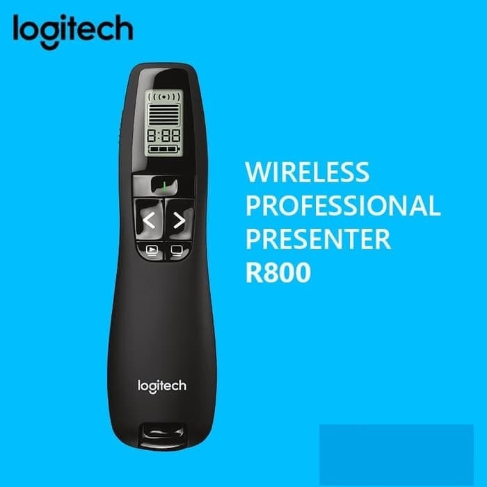 Logitech R800 Laser Pointer Wireless Untuk Persentasi / Red Laser / ORIGINAL LOGITECH