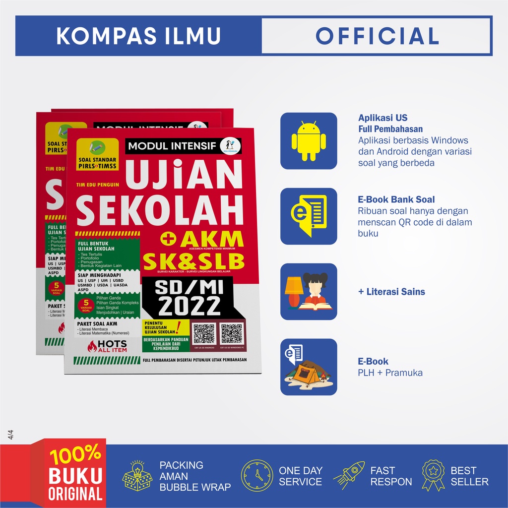 Buku MODUL INTENSIF UJIAN SEKOLAH + AKM SD/MI 2022 (Edu Penguin)-2