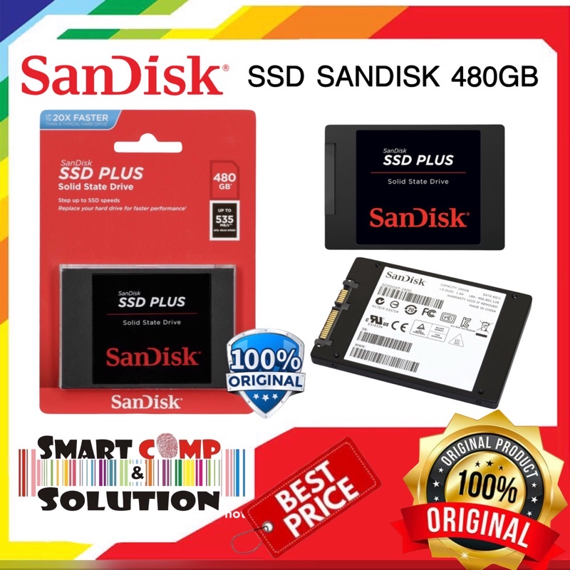 SSD Sandisk Plus 480GB / 480 GB 2.5 inch