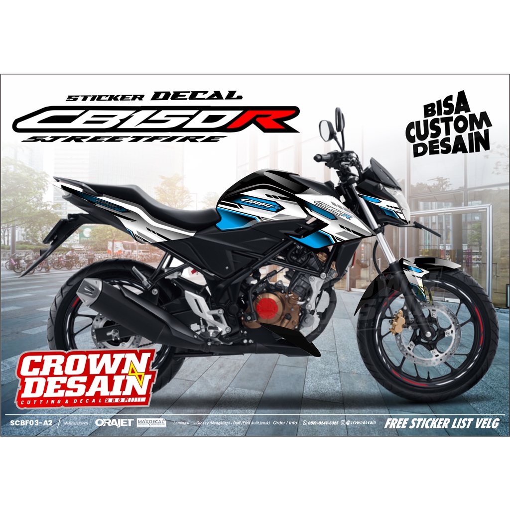 striker striping cb150r old, striping semi full, custom desain cb150r, stiker motor cb150r