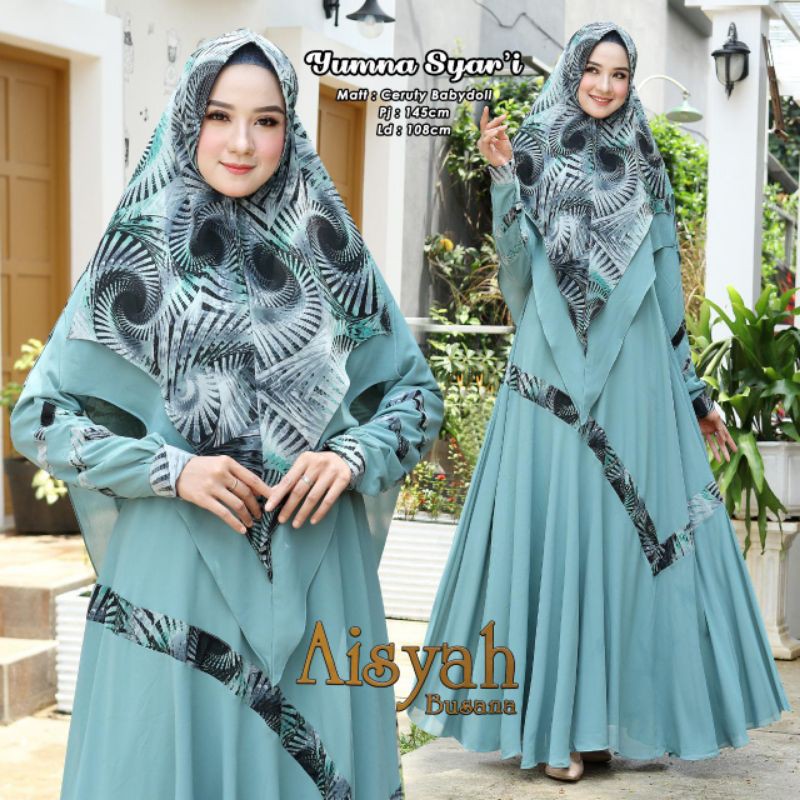 GAMIS SERUTY BABYDOLL SUPER PREMIUM DAN HIJAB SERUTY PREMIUM