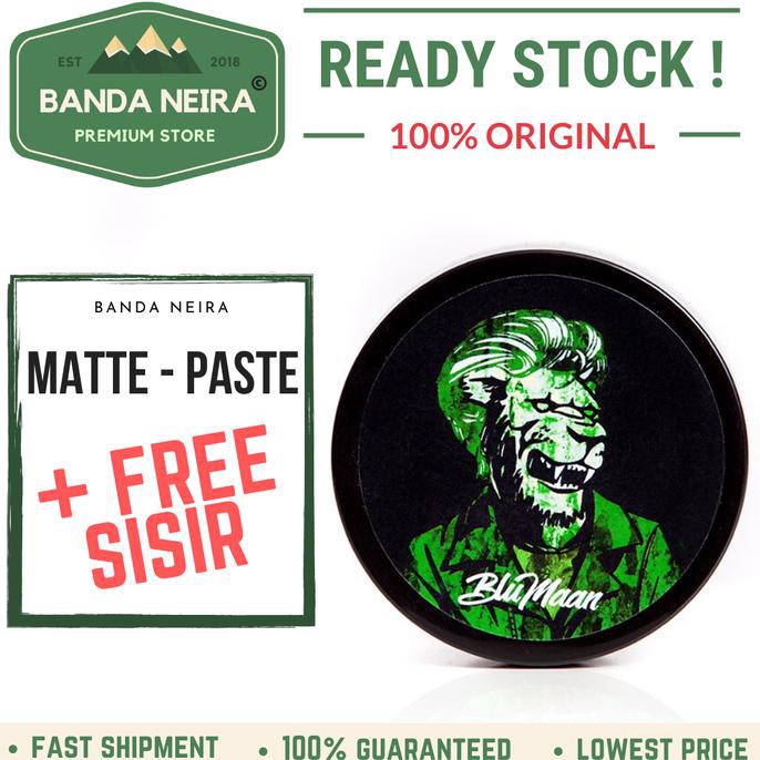 Termurah Blumaan Monarch Matte Paste Pomade Original Impor Murah