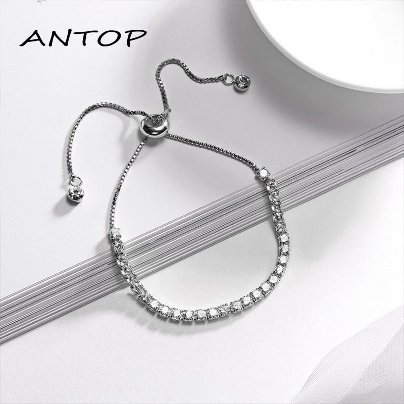 Korea Gelang Serut Titanium Gelang Wanita Mutiara Untuk Wanita Aksesoris Fashion Bracelet ANTOP