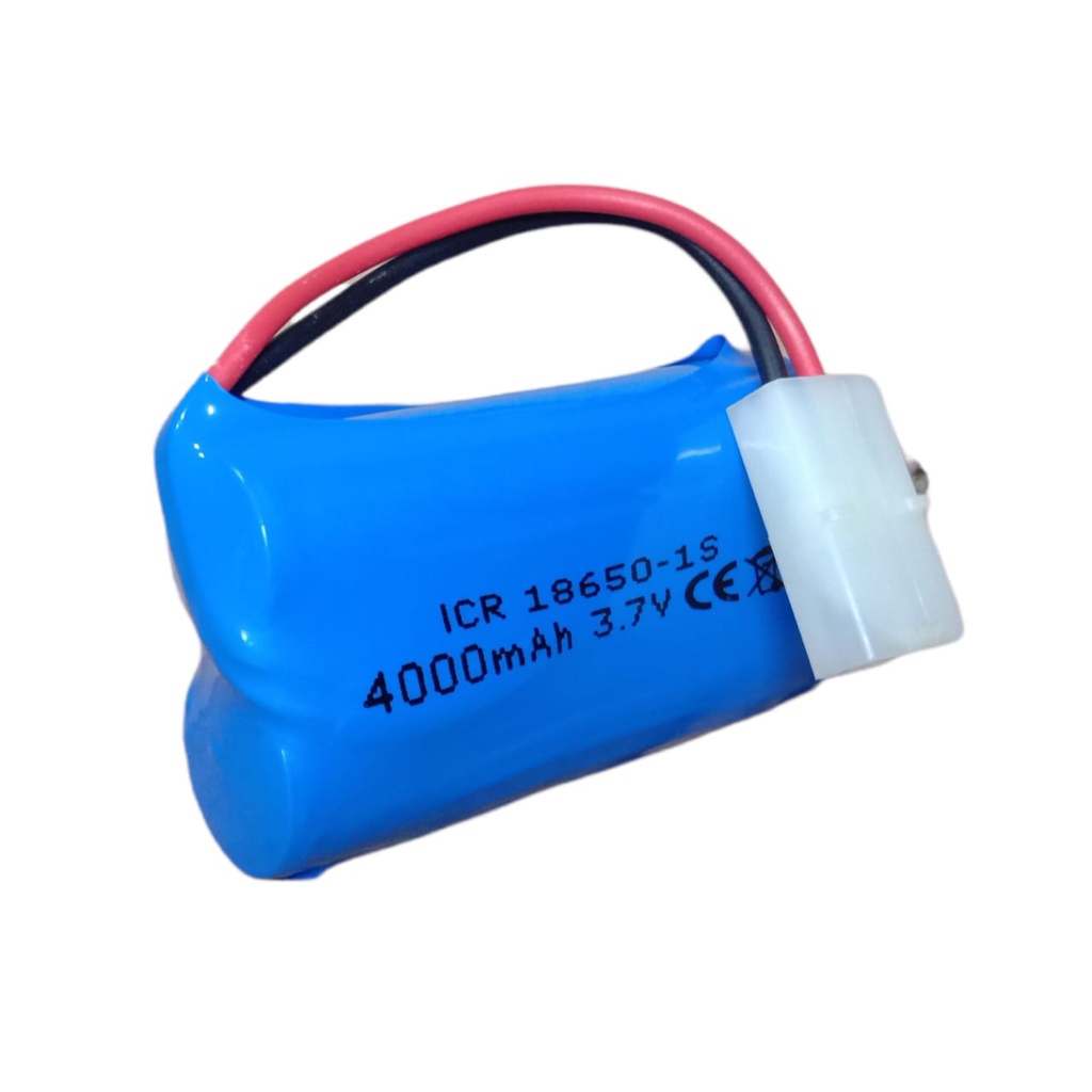 Baterai RC / Remot Control &amp; Elektronik Lainnya 2X 18650-1S 4000mAh 3.7V Protektor BMS 6A Soket Putih 2 Pin RC