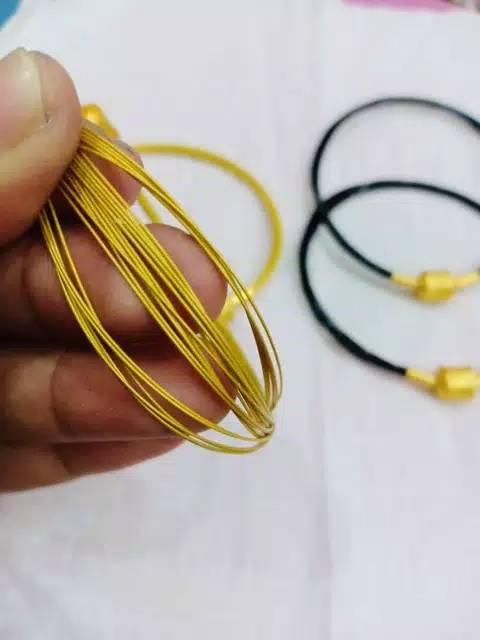 FF Gelang Tali Kawat Anti Air Waterproof Untuk Charm Liontin Mainan tali korea steal 3mili