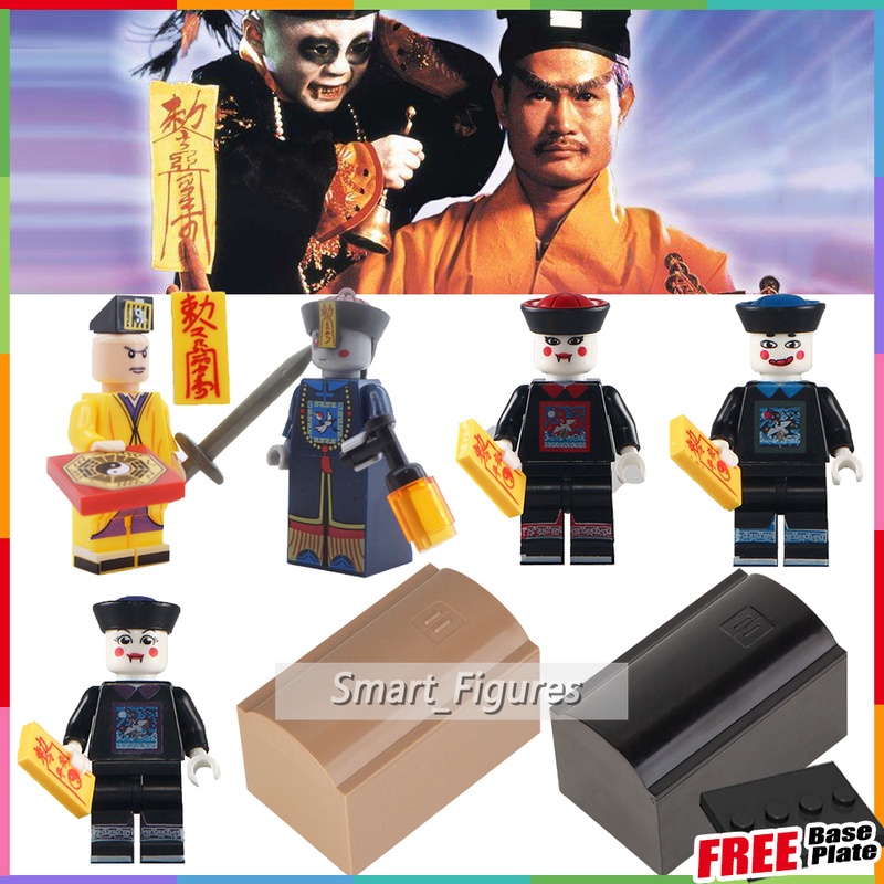 Mini Figures Zombie Vampire One-Eyebrow Priest Warna Hitam Untuk Hadiah