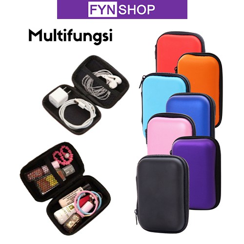 Fynshop ♛ SS23 Kotak Penyimpanan Earphone Tas Penyimpanan Headset Tas Pouch Kecil