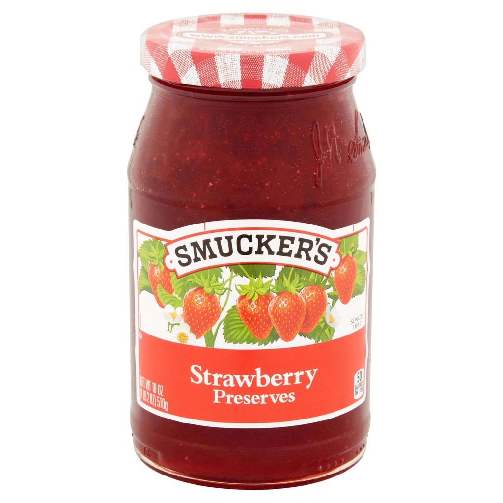 

Smucker's Preserves Strawberry Jam Nett 510 Gr