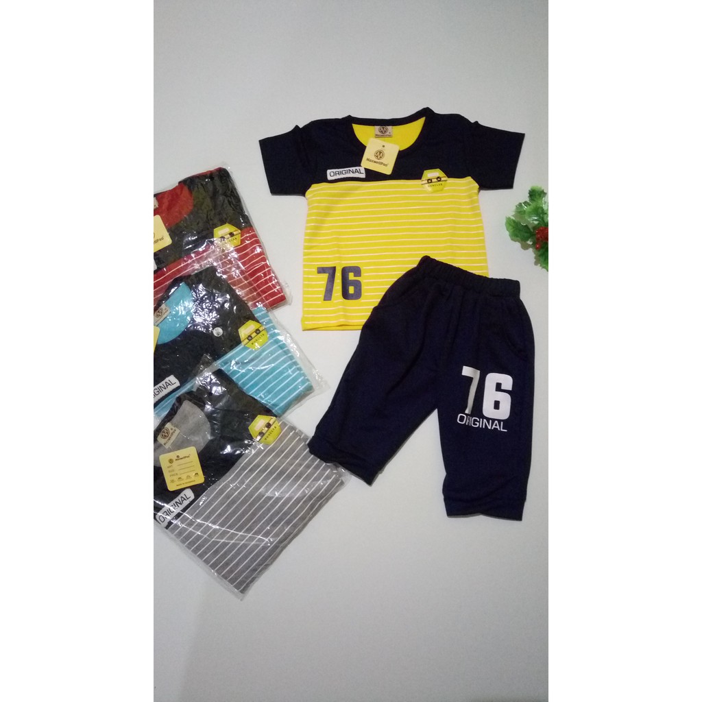 SETELAN ANAK 3 tahun - BAJU ANAK LAKI COWOK Motif Original Branded MaxwellPro Terbaru