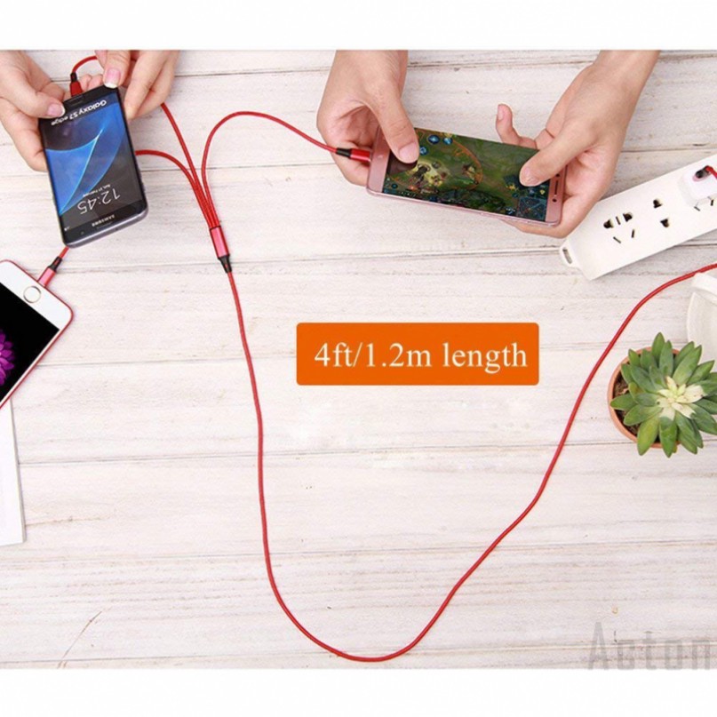 3 in 1 Kabel Charger Micro USB Tipe C Untuk iphone