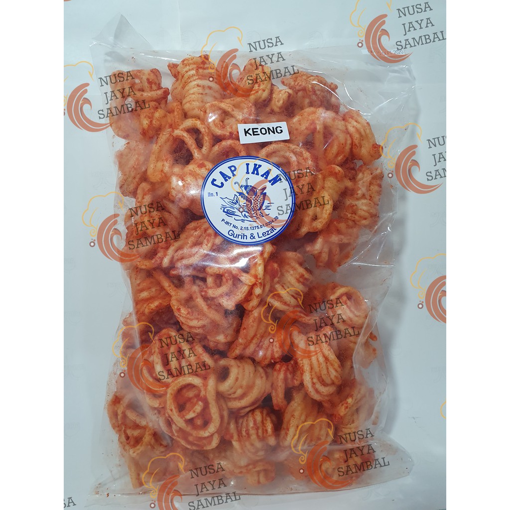 Snack Keong Cap ikan Kerpuk Pedas khas Medan 250 Gram | Shopee Indonesia