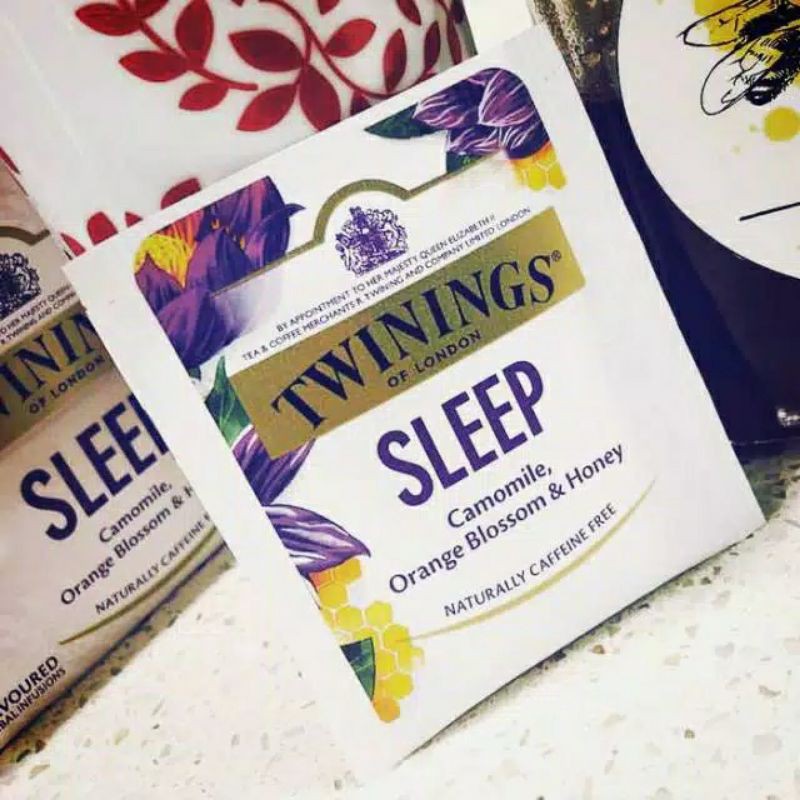 

Twinings Sleep Camomile Orange Blossom Honey Tea Herbal Infusion Teh Relax Sachet