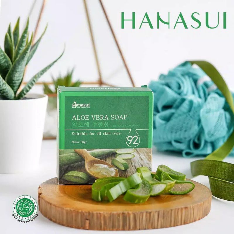 HANASUI Bar Soap 60g |White Rice|Bamboo Charcoal|Aloevera|Coffee