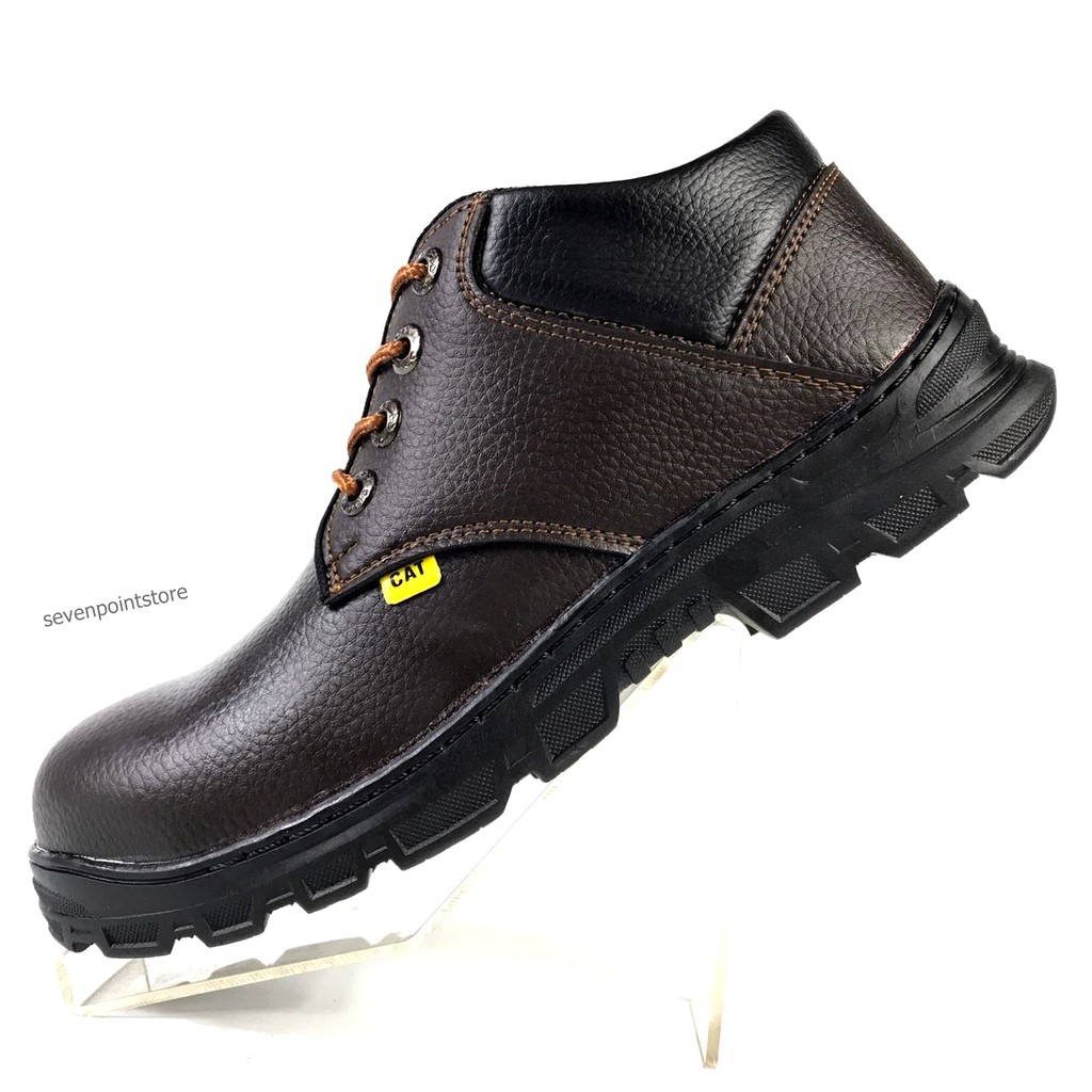 Sepatu Safety - Safety Low Boots - Sepatu Kerja Safety Industry Proyek Safety Shoes Premium-Coklat