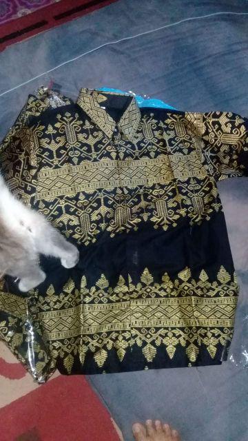 Sample Batik Hrb026 Kenongo Hem Pendek Padi Pekalongan M L Xl Batik Pria Murah Modern Prada Panjang.