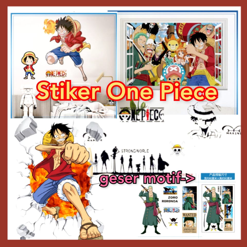 Jual WALLSTICKER WALLSTIKER WALL STICKER STIKER DINDING ANIME ANIMASI ...