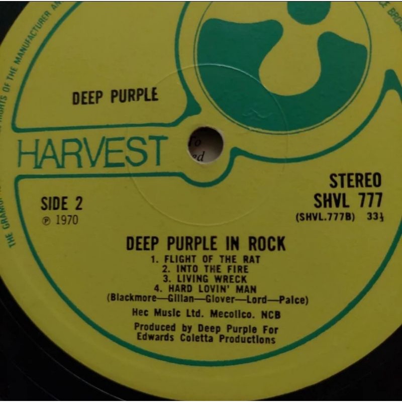 Vinyl Piringan Hitam PH 12 inch Deep Purple in Rock