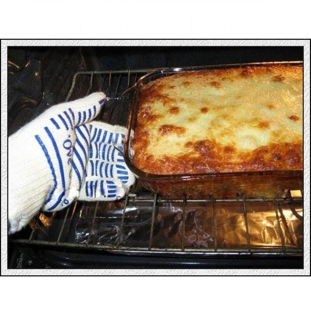 Sarung Tangan Oven Masak Heat Resistant Oven Gloves / Sarung Tangan Masak Memasak Oven Open Dapur Anti Panas  Tahan Panas Api Tebal Tebel Panjang Aesthetic Latex / Sarung Pelindung Tangan Masak / Lap Tangan Oven Murah Original