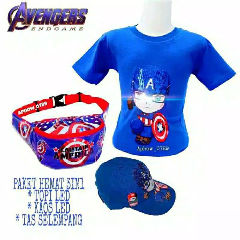 PAKET HEMAT C.AMERICA LED 3IN1 DENGAN SIZE S,M,L,XL,XXL