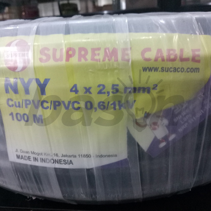 Supreme NYY 4X2.5 @ 100 Meter - Kabel Listrik