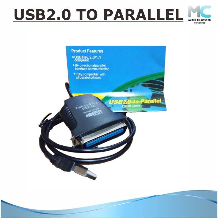 Kabel Converter USB to Paralel Printer Port Parallel 36 Pin-USB to LPT