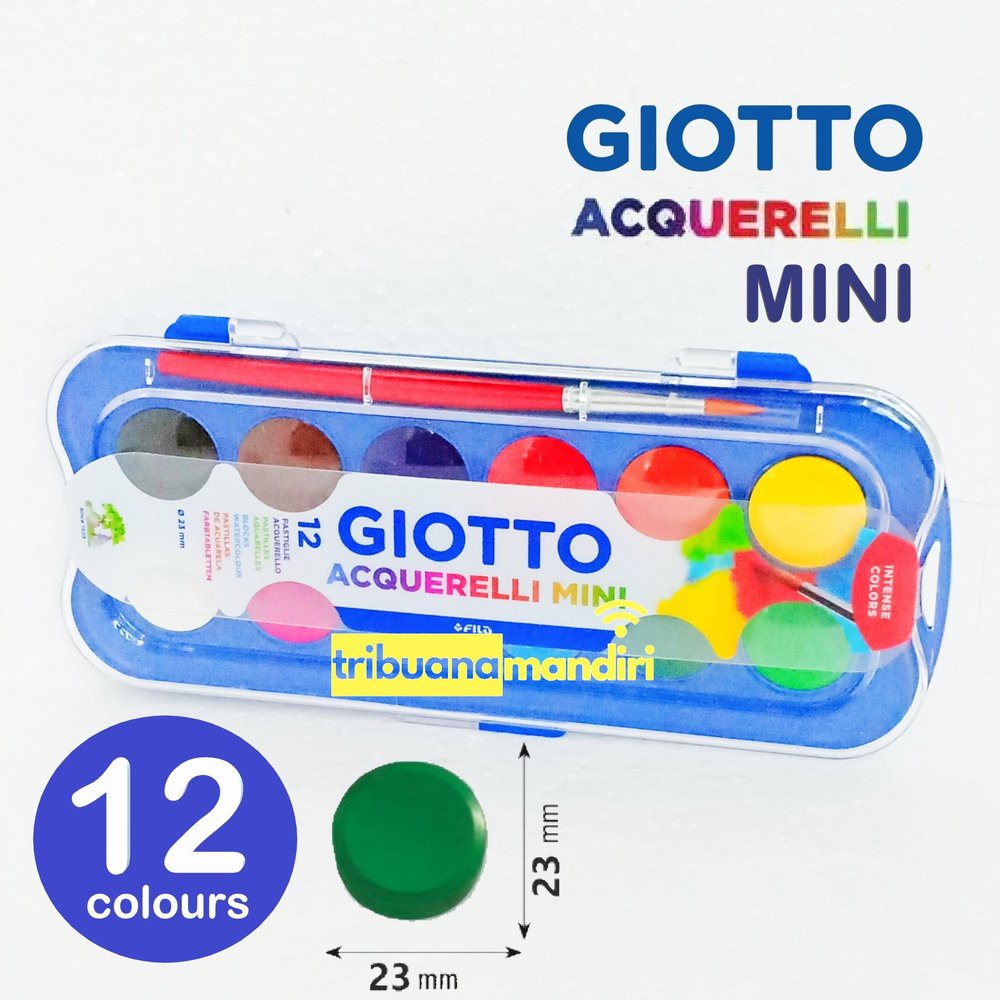 

Langsung Order Giotto Acquerelli 12 Warna Watercolor - Cat Air MINI Limited