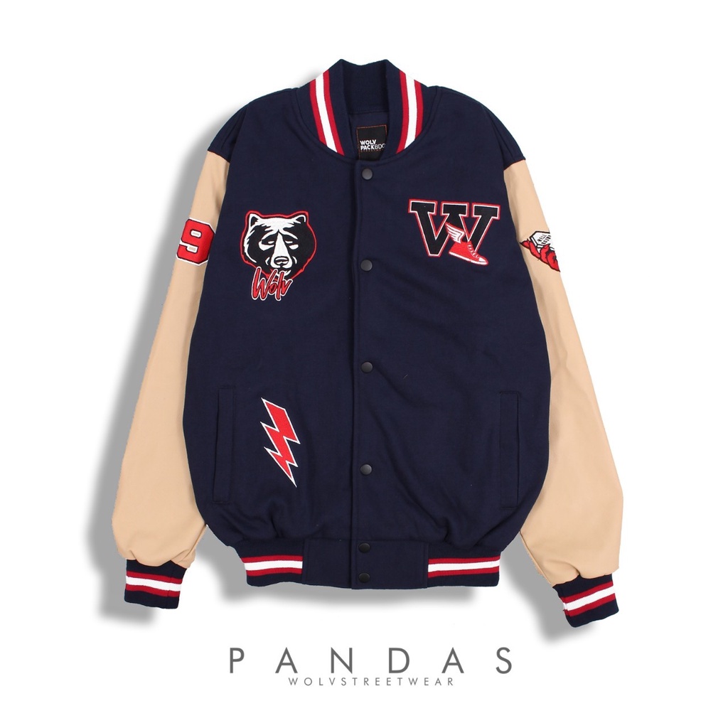 Jaket VARSITY PANDA – Edition Fashion Trendy Casual Pria Good Brand Quality Stylish