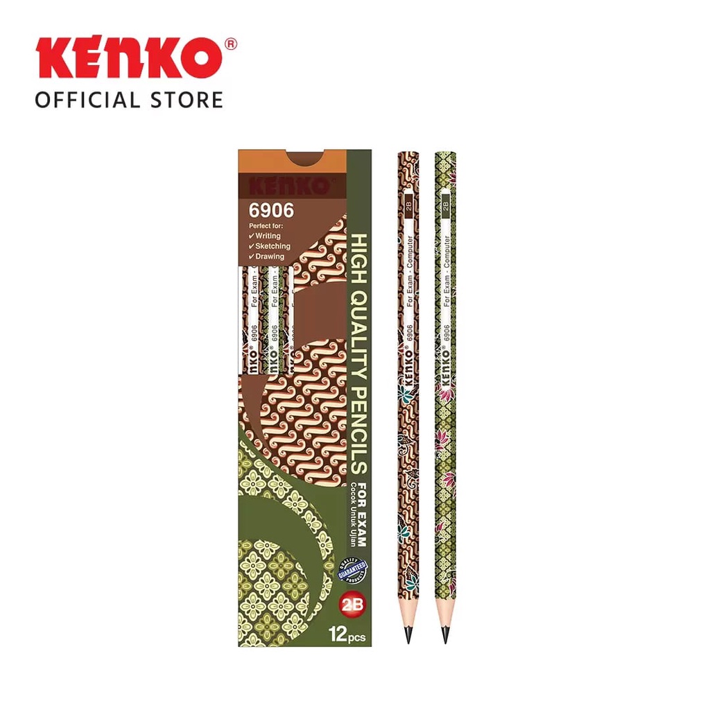

Pensil 2B KENKO Motif Batik- 6906