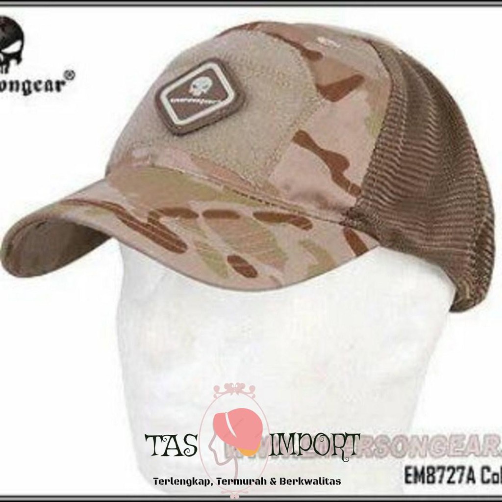 Promo Topi Emerson Loreng Coklat