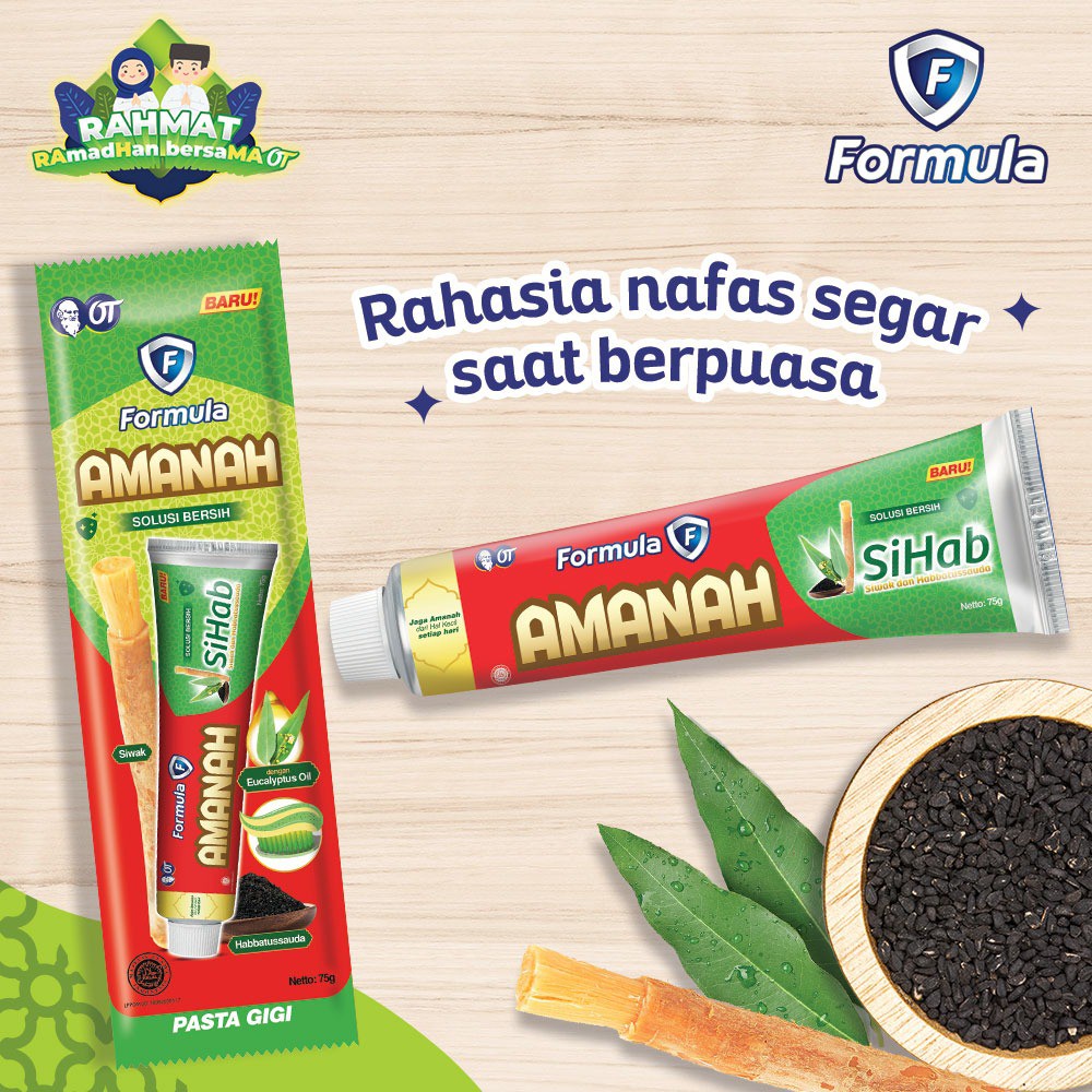 PASTA GIGI FORMULA AMANAH + SIKAT SIHAB 75 GR