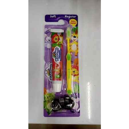 Kodomo Toothbrush 2 in 1 - Pasta dan Sikat Gigi