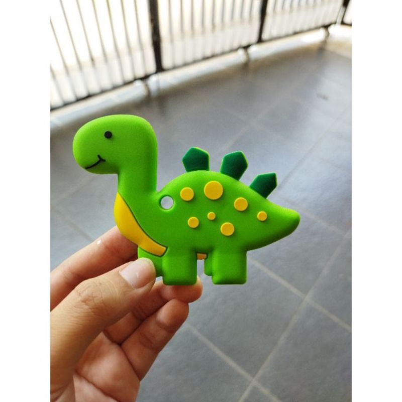 YELLOW Teether Jerapah Giraffe Banana Pisang mainan gigitan bayi tali klip empeng