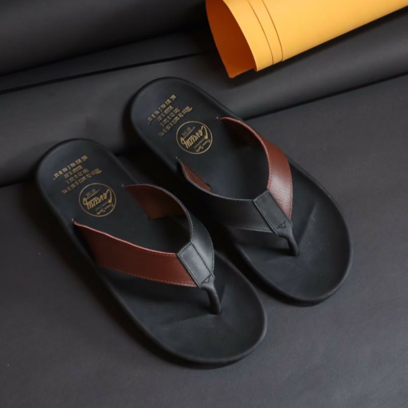 JAPIT | Sandal Jepit Kulit Asli Pria Outdoor Santai Nyaman Awet Travelling
