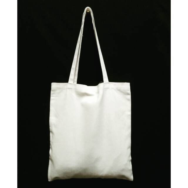 TAS TOTE BAG PEREKAT POLOS 30X40 BLACU, TOTE BAG POLOS MURAH BISA COD