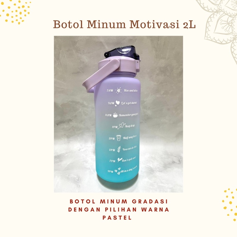 BOTOL AIR MINUM GRADASI 2 LITER