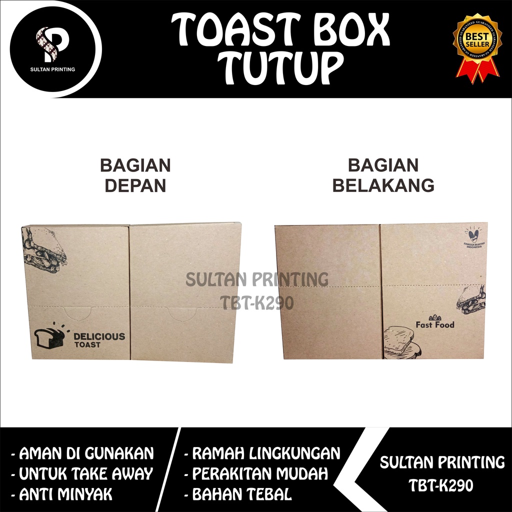 Toast Box Take Away / TOAST BOX TUTUP