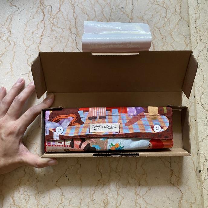 Tas belanja lipat kain shopping tote bag melekat sejiwa TERJANGKAU