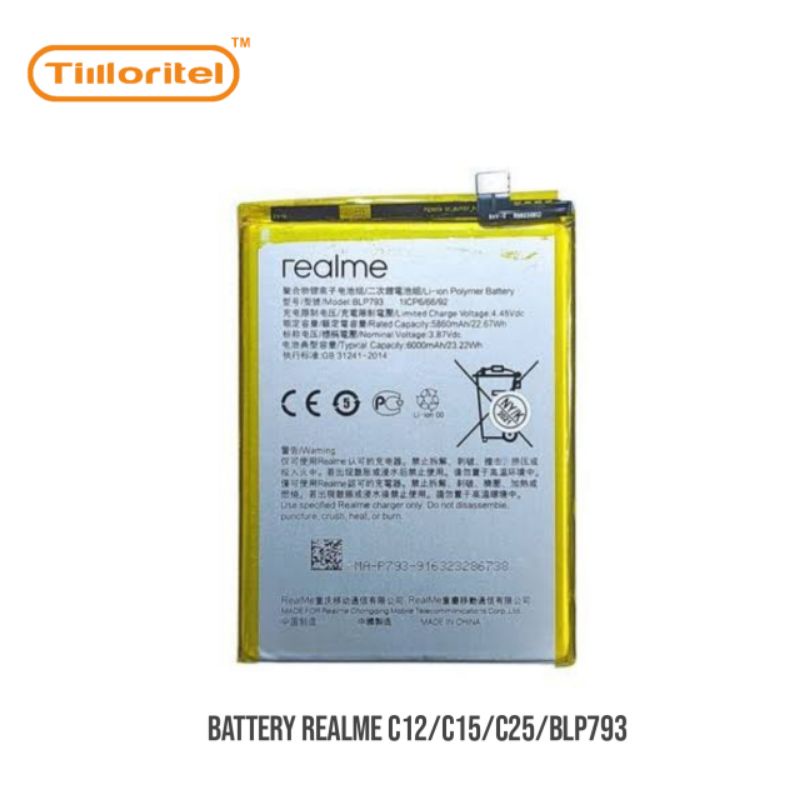 BATTERY REALME C12/C15/C25/BLP793