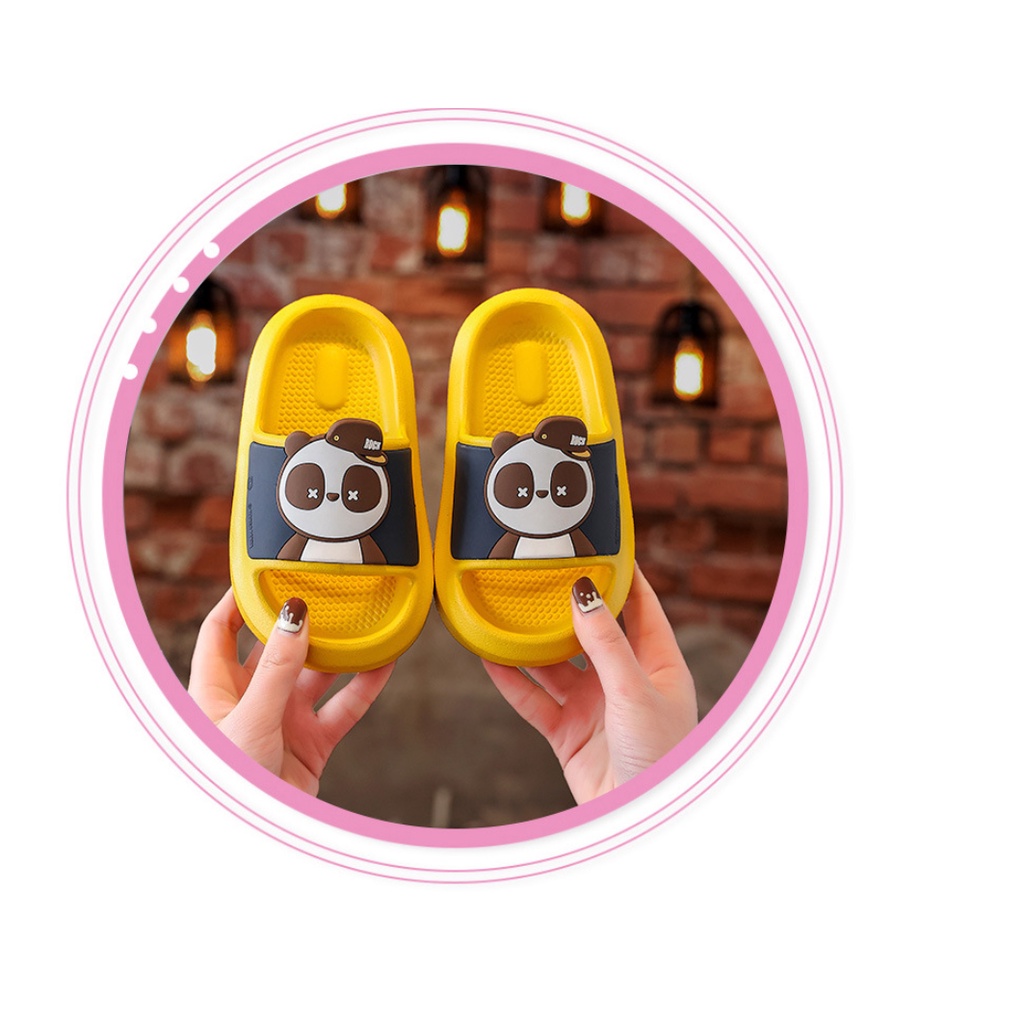 Sandal Anak Laki-laki / Perempuan Gambar Panda Lucu EVA Anti Slip SA05