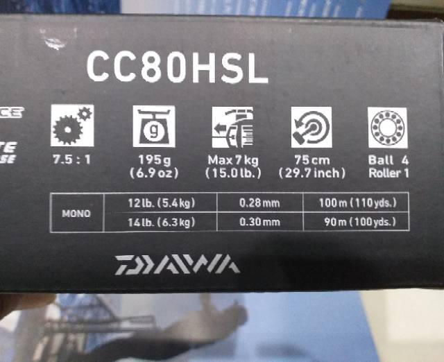 reel bc daiwa cc80hsl